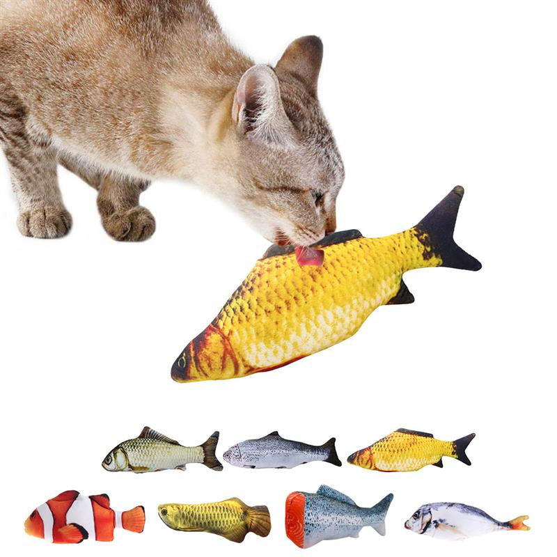 Peixe de pelúcia para gatos